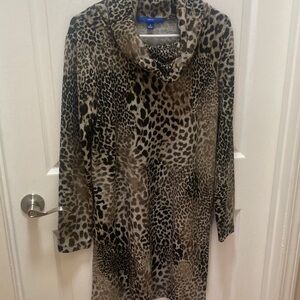 Apt. 9 Leopard Print Dress - Black and Brown